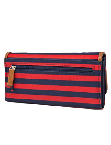 Image of Nautica The Perfect Carry-All Money Manager Oraganizer with RFID Blocking Wallet, Electric Red