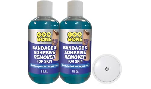 Goo Gone Bandage Adhesive Remover for Skin - Safe and Pain Free Removal for Sticky Residue from...