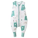 Mosebears Baby Schlafsack Sommer, Cute Cartoon waschbare Decke 0,5 tog für Mädchen und Jungen, New Pyjamas ohne Ärmel Schlafsack