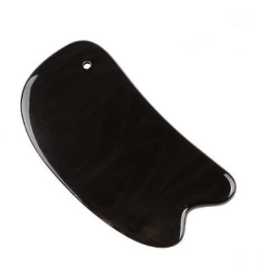 Myhsmooth GS-BA BEST Buffalo Horn Gua Sha Scraping Massage Tool - Hand Made Guasha Board - GREAT Tools for SPA Acupuncture Therapy Trigger Point Treatment on Face and Body
