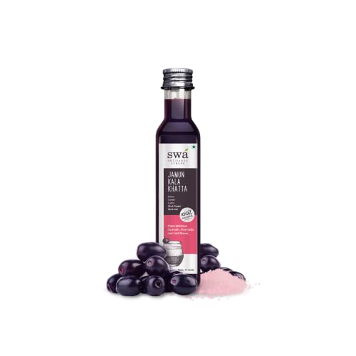 Image of Swa Artisanal Syrups Jamun Kala Khatta 250Ml Liquid, 100% Natural, Makes 10-15 Drinks, Perfect For Cocktails /Mocktails /Lemonades /Ice Gola /Craft Coffees