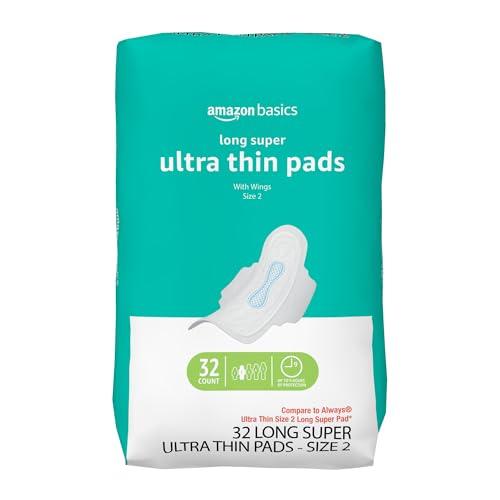 Amazon Basics Menstrual Pads for Women With...