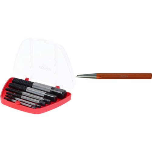 Ks Tools Ks tools ensemble d'extracteurs de vis 6 pièces m3-m18 150.1330 & 162.0361 Pointeau corps octogonal Diamètre 4 mm