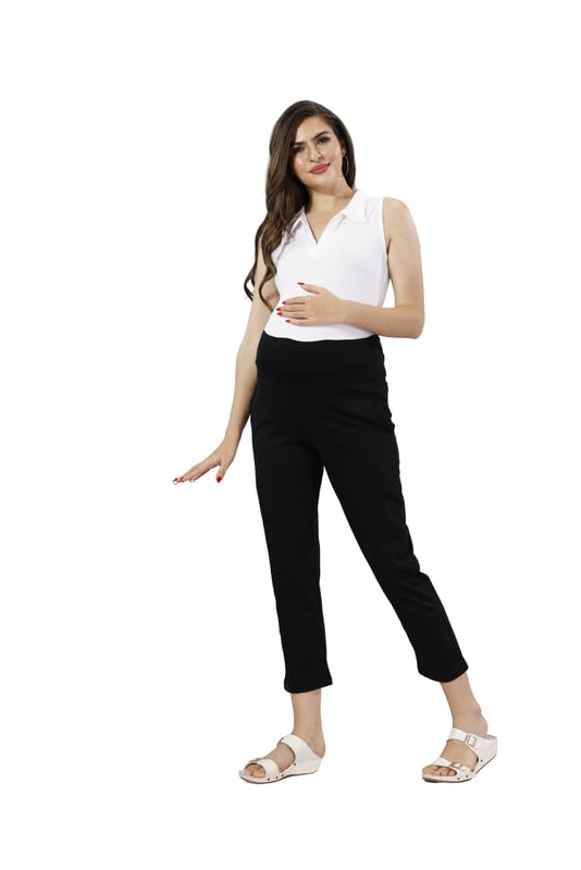 easy mom Easymom Comfy Maternity Leggings | Comfortable | Soft | Pre and Post Pregnancy | Comfort Stretch Pregnancy Leggings for Women-picture-52
