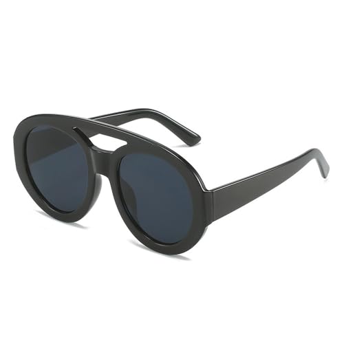 Lunettes de soleil double pont vintage monture travaillée verres dégradés haut de gamme