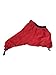 Spray Skirt for Canoe & Boat Cockpit Cover, Waterproof 290T Polyester Taffeta Deck with Adjustable Waist (67–117 cm) and Quick-Release Elastic Strap, Gray/Red/Blue(Red)(M)