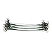 TwhqxjCN 40Pcs AntiBite Steel Fishing Line Steel Wire Leader with Swivels Fishing Leader Wire Connecting for Lures Baits Rigs Hook