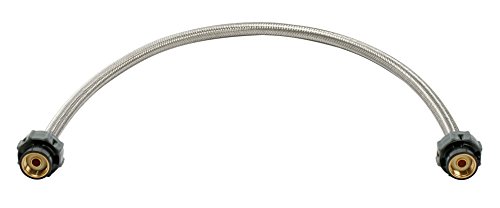 Fluidmaster B4F30Cs Click Seal Faucet Connector, Braided Stainless Steel - 1/2-Inch F.i.p. Thread X 1/2-Inch F.i.p. Thread, 30-Inch Length #TOP1