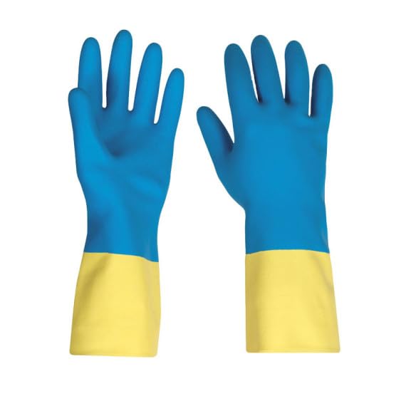 Guanto chimico bicolore in lattice-neoprene Power bicolore (12 paia)