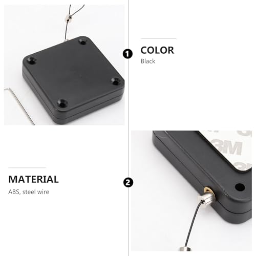 Cierrapuertas automático con instalación adhesiva fácil y cable resistente antirrobo MAGICLULU 6