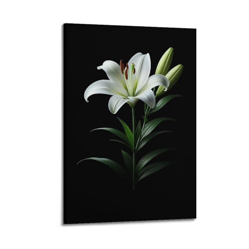 Fleur de lys blanche décoration murale ZHOUKEG pour sublimer votre chambre