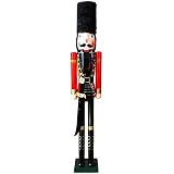 JG.Eshadoll 5ft Traditional King Nutcracker Collectible Wooden Christmas Nutcracker Festive Holiday