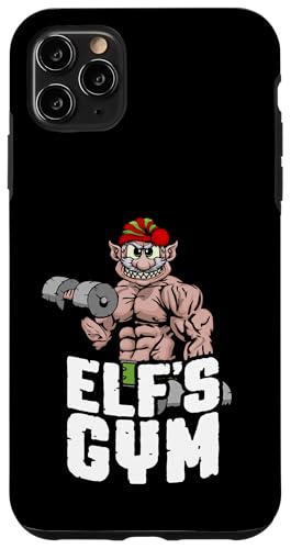 Elf's Gym �_���x�� �J�[�� �{�f�B�[�r���_�[ �N���X�}�X ���[�N�A�E�g �X�}�z�P�[�X iPhone 11 Pro Max �p