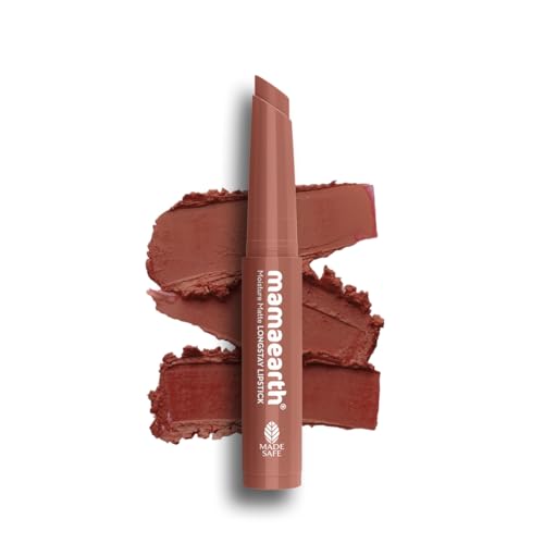 Image of Mamaearth Moisture Matte Longstay Mini Lipstick with Avocado Oil & Vitamin E for 12 Hour Long Stay- 09 Espresso Brown- 0.7 g