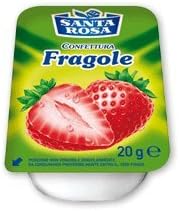 Confettura monodose per Hotel Santa Rosa in vaschetta da 20 grammi - Box da 100 Vaschette (Fragola)