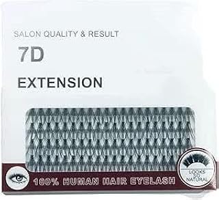 وصلات رموش فردية بكثافة 7D من المنك، رموش صناعية بإطلالة طبيعية بطول 12 ملم من لالا، 60 قطعة