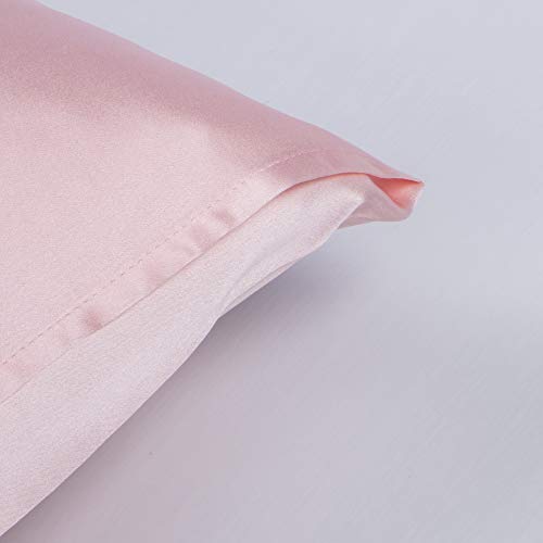 Ntbay Natural Mulberry Silk Toddler Pillowcase For Hair And Skin, Both Side 19 Momme Silk, 1 Pack Travel Pillow Case, 13X18 Inches, Pink #TOP4