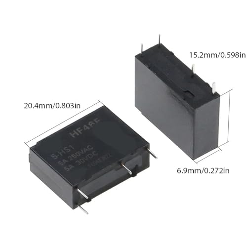 Relais de puissance HF46F évite les surcharges de circuit 250VAC