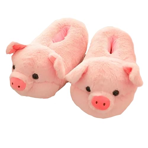 eBoutik Chaussons roses en forme de cochon pour Pâques et printemps - Chaussures antidérapantes - Cadeau fantaisie pour Pâques, fête des mères - Taille 38, rose, 39 EU