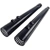 SHARKROAD Black 4.4'' Slip-On Mufflers for Harley 2017-up Touring Road King, Steet Glide, Road Glide, Electra Glide, 18BB