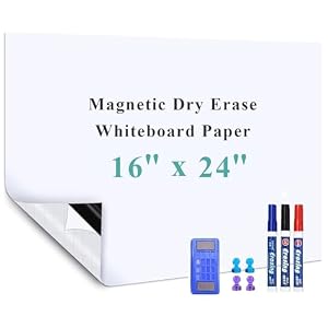 Self-Adhesive Office Whiteboard Sticker: 16″...