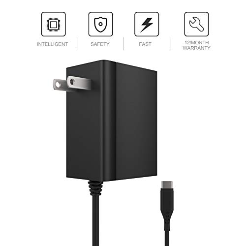 Nintendo Switch adaptador AC, carregador rápido anyqoo adaptador de alimentação USB Type-C Carregame