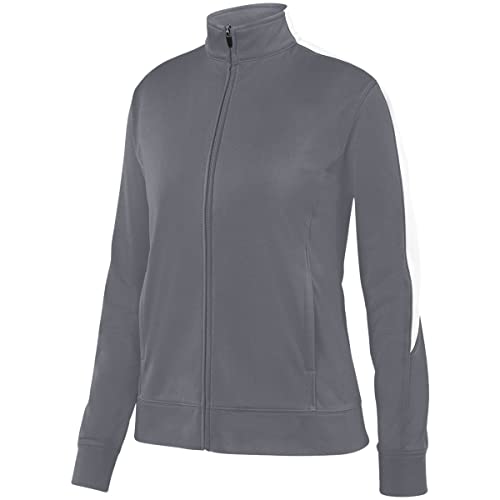 Augusta Sportswear Ladies Medalist Jacket 2.0 Graphite/White L