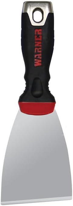 5-Pack of 3” Warner 90175 ProGrip Stiff Chiseled Scraper with Hammer Cap