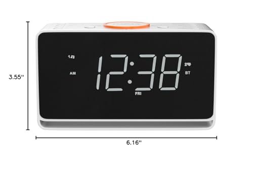Itoma CKS718-NA Alarm Clock Radio, 1.4 Inch White Led Display Clock thumb #6