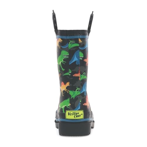 Image of Western Chief Kids Ladybug Rain Boot(Toddler /Little Kid /Big Kid) | Built for outdoor play, pull-on loops for self-dressing, comfort EVA insole, rubber traction outsole, toddler to big kid size