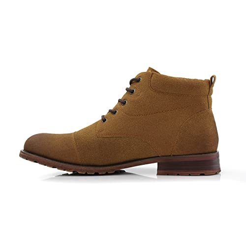 Image of Ferro Aldo Men's Ankle Boots | Lace-Up Cap Toe Chukka Style Dress Boot | Casual Fashion for Work