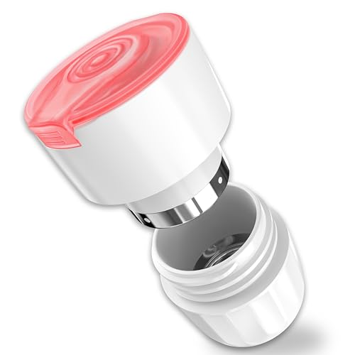 Image of Fullicon Stainless Steel Grinder, Pill Crusher Fine Powder, Pink White