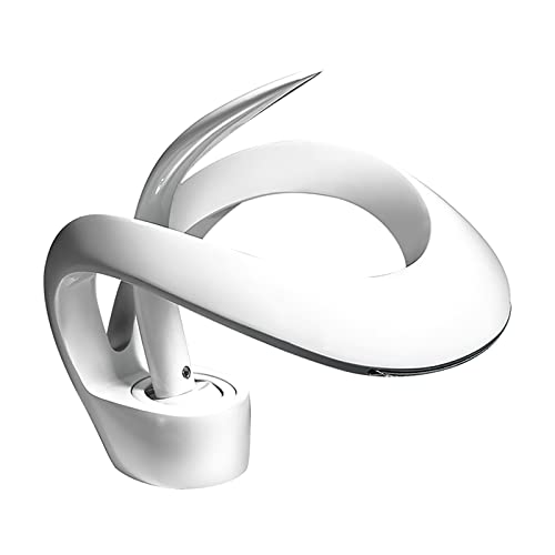 bagno cascata rubinetto miscelatore, rubinetti miscelatore lavabo ad alta altezza, rubinetto alto monoblocco per bagno top, design moderno e quadrato, ottone, includono tubi,Bianco,standard