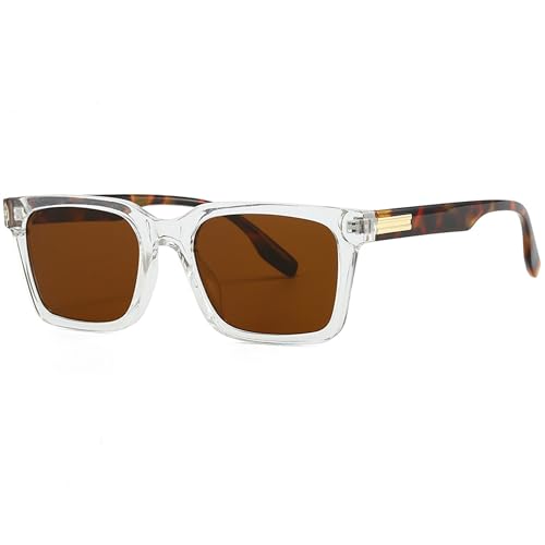 Image of Kursan Trendy Rectangle Sunglasses for Men Women Classic Lightweight Frame Shades
