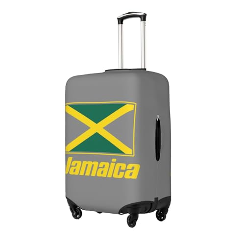 Jamaican flags Print Fashionable Suitcase Cover Personalized Luggage Protector for Travel and Business2