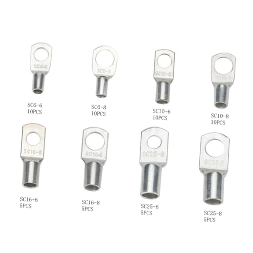 Cosses Cuivre Étamé Connecteurs Électriques pour Câble Batterie - 5