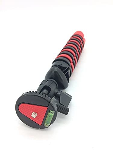 Acuvar 12" Inch Flexible Camera Tripod With Wrapable Disc Legs & Quick Release Plate + Universal Smartphone Mount For All Smartphones #TOP2