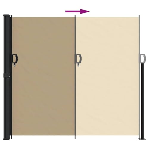 Store latéral extensible résistant aux UV contre la chaleur extérieure - 5