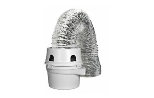 Image of Dundas Jafine TDIDVKZW Indoor Dryer Vent Kit with 4 inch x 5' Duct