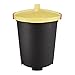 keeeper Poubelle avec Couvercle Verrouillable, 45 L, Mattis, Noir/Jaune