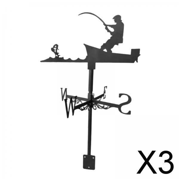 Enakshi® 3xWind Vane Wind Direction Indicator Farm Yard Decorations Angler|Home & Garden | Yard, Garden & Outdoor Living | Garden Decor | Weathervanes-image-40