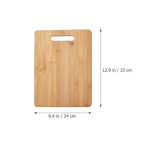 Image of Chopping Board for The Kitchen, Bamboo Chopping Board Set, 4 Different Sizes of Bamboo Wood Chopping Boards for The Kitchen (13X10)