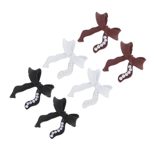 VICASKY Pearl Bow Nail Diamond Small Manicure Decor Fingernail DIY Accessories