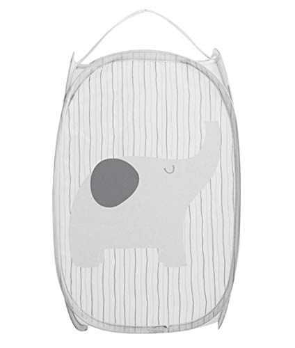 Faltbarer Wäschekorb für Schmutzwäsche, Wäschekorb für Kinder, Spielzeug, Schuhe, Kleinkinder (Elefant) Cover