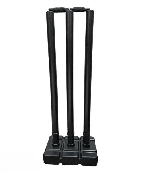 KP FITZONE New Playing Combo of Cricket Stumps Set - 6 Stumps + 4 Bails + 2 Combo of 2 Heavy Plastic Cricket Stump Set (Color-Black, Full Size) | 4Black_Comboo_Stump_32 - Image 3 thumbnail