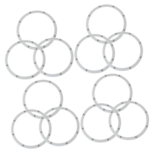 12pezzi Anelli Girevoli Multi-funzione Per Vassoi Espositivi Con Supporto Rotante Per Uso Quotidiano Per Presentazioni e Organizzazione Di Oggetti