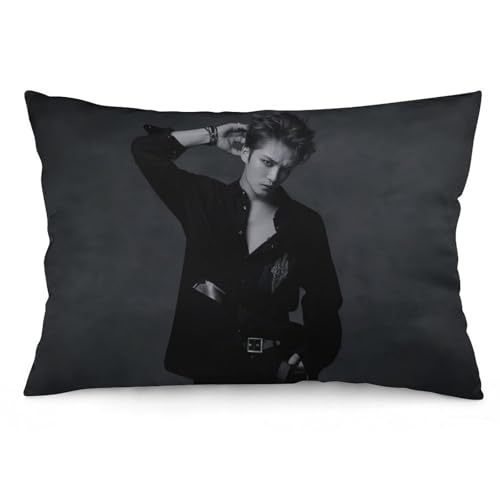 キム ジェジュン2 抱き枕カバー 長方形 等身大クッションカバー 両面プリント 気持ちいい 安眠 隠しファスナー式 伸縮性 着脱簡単 肌触り良い 柔らかい 四季兼用 ベッド飾り 16 "x24 "