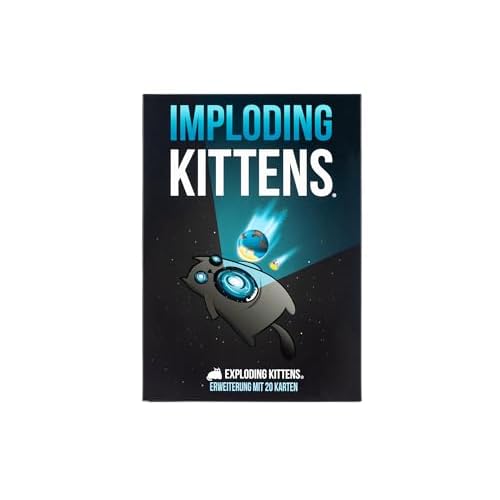 Asmodee ASMD0018 Exploding Imploding Kittens Kartenspiel Erweiterung, Mehrfarbig, bunt, Deutsch
