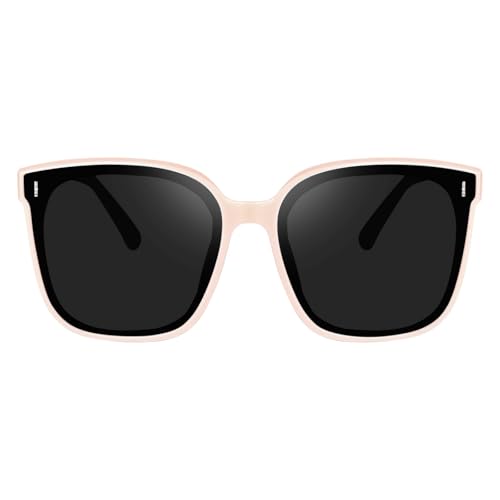 Image of IFLASH Oversized Polarized Square Sunglasses for Women Men Vintage Glasses with Flat Lens Fashion Stylish Shades