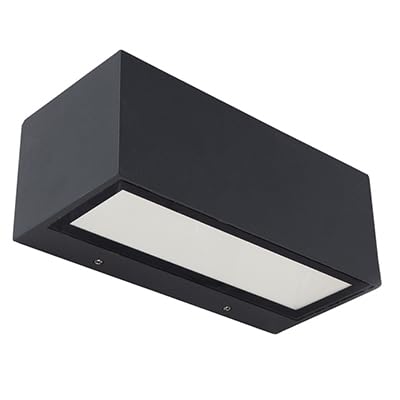 Greenbrook Outdoor Up & Down Wall Light, Graphite Grey Aluminium, IP54, LED